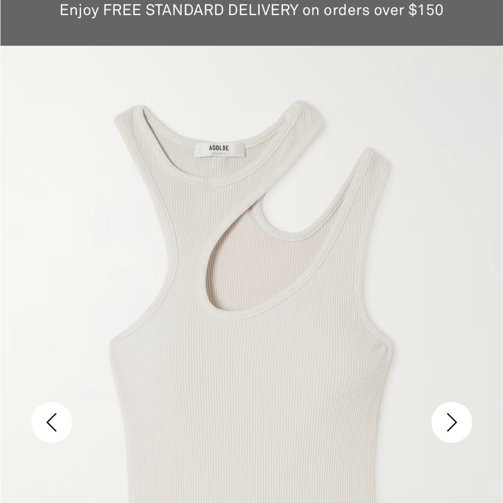 Agolde Athena asymmetrical tank M